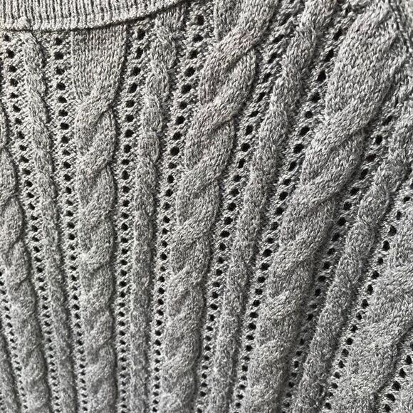 𝅺american Eagle 🦅 ladies cable knit sweater 🌻💚 - Picture 7 of 7